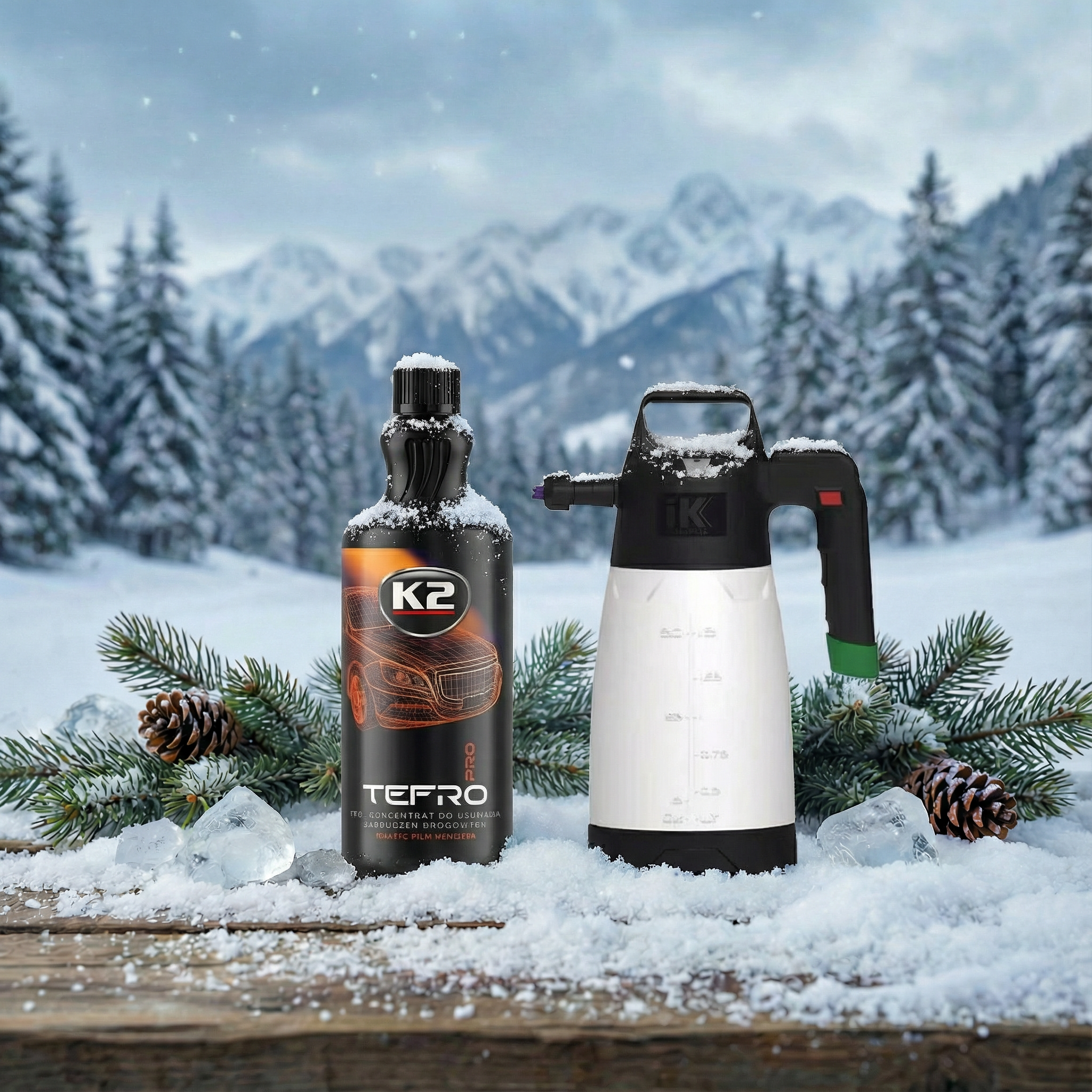Zimski paket čišćenja 1000 ml (IK Foam Pro 2.0 + K2 Pro Tefro)