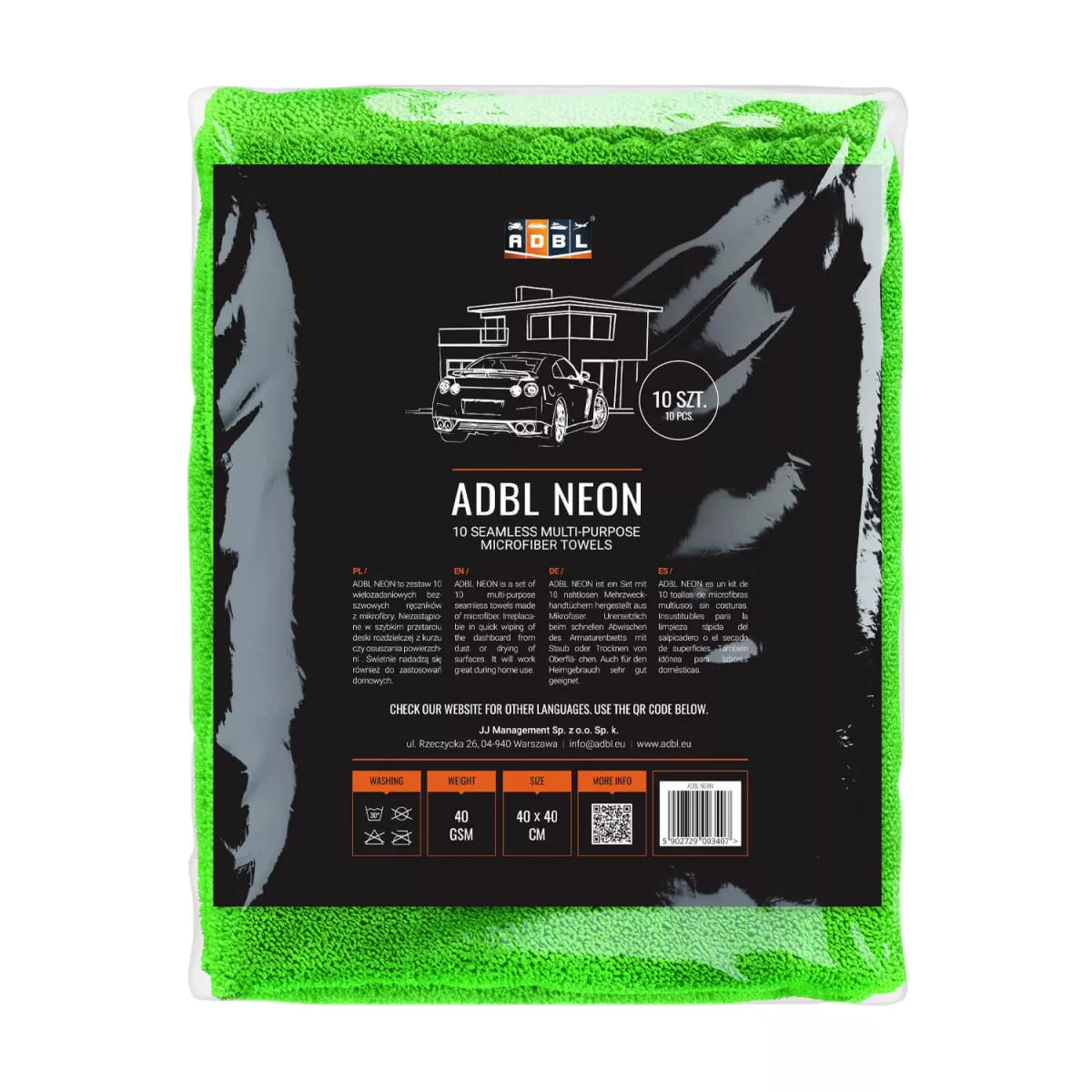 ADBL Neon set krpa od mikrovlakana 10/1