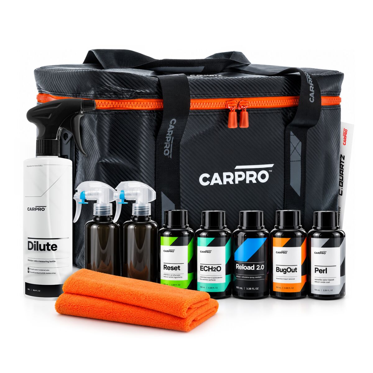 CarPro CQuartz Maintenance – komplet za nego s torbo