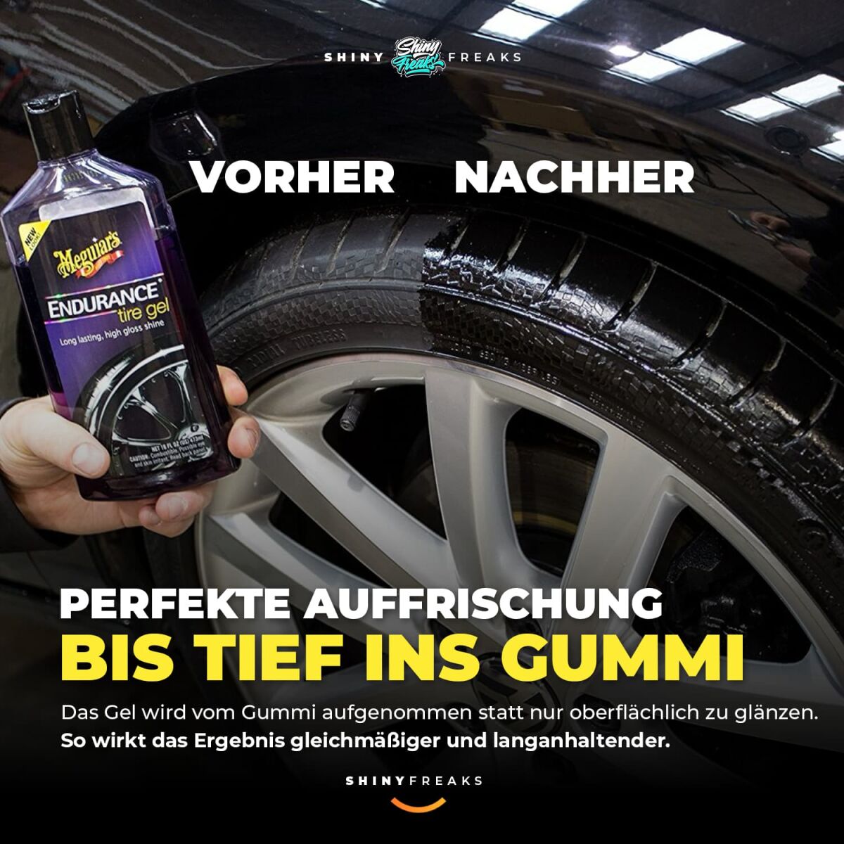 Meguiar's Endurance Tire Gel 473 ml – komplet za nego pnevmatik – pogled 5