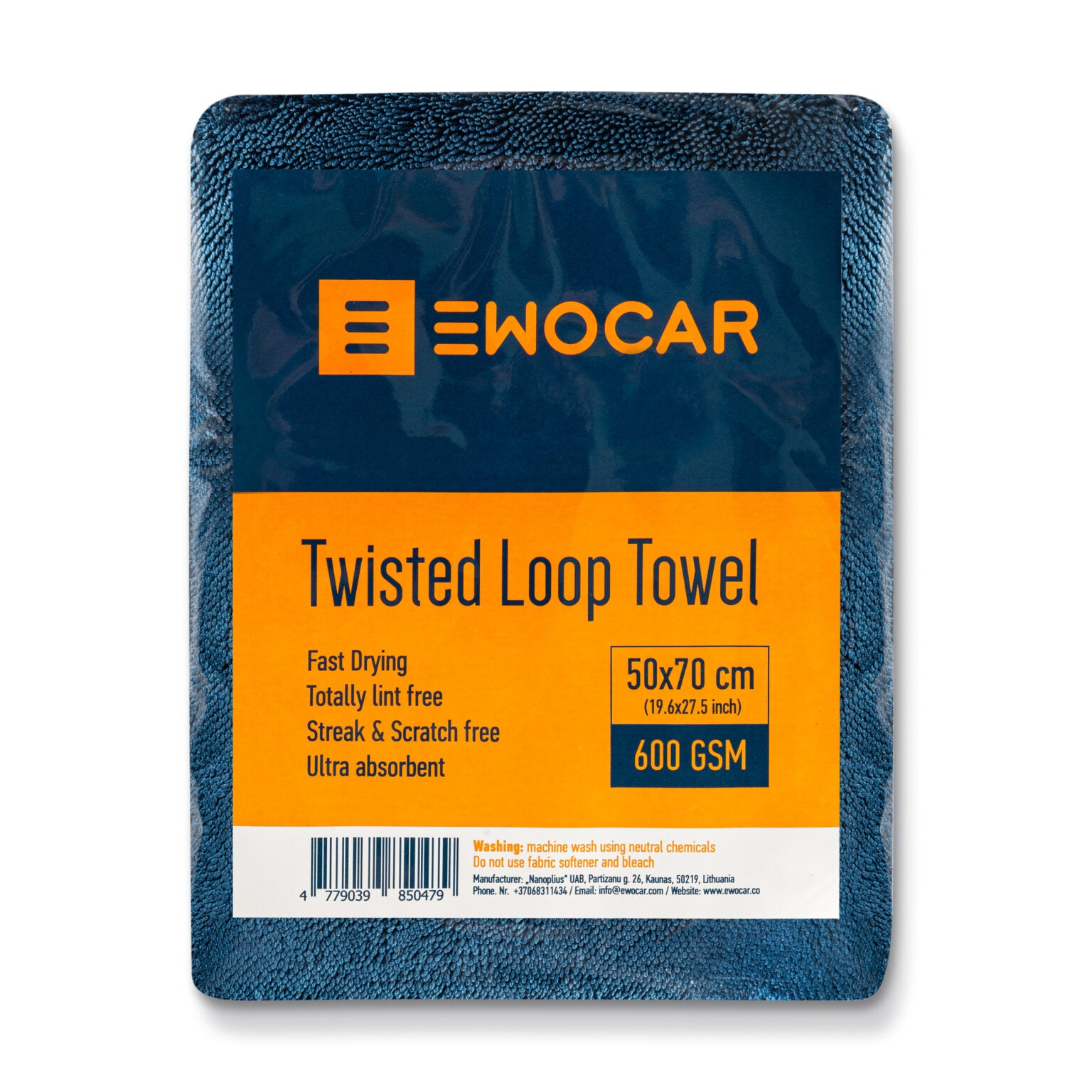 EWOCAR Twisted Drying Loop ručnik 50x70cm