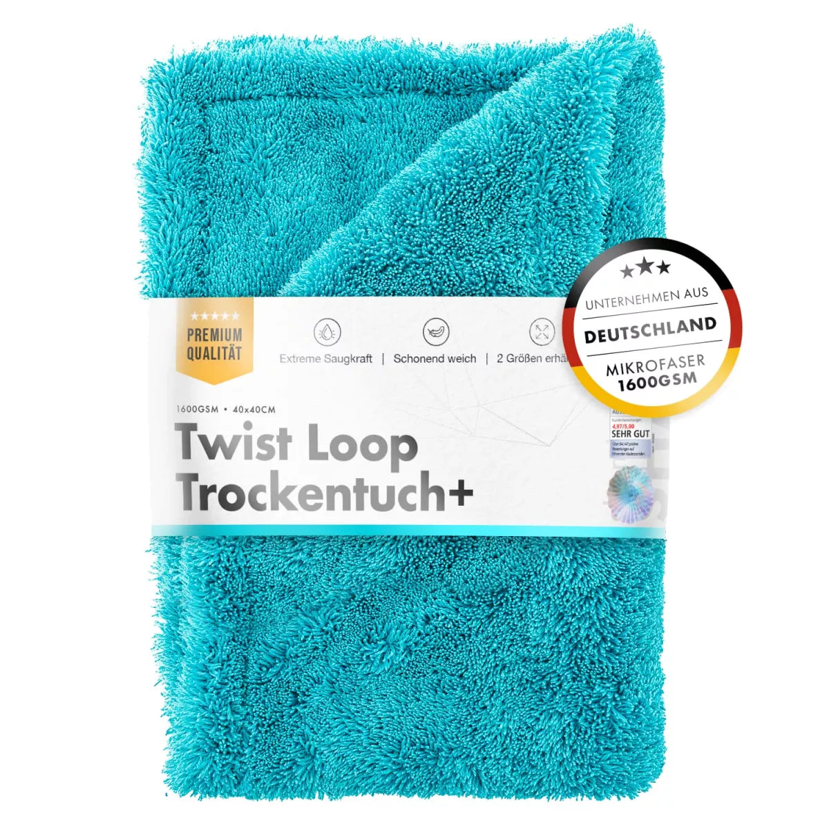 ChemicalWorkz Premium+ Twisted Towel 1600GSM 50×80 cm
