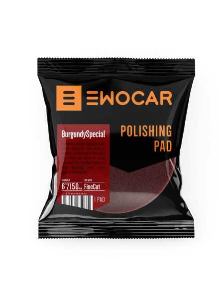EWOCAR Burgundy jastučić za završnu obradu 125mm