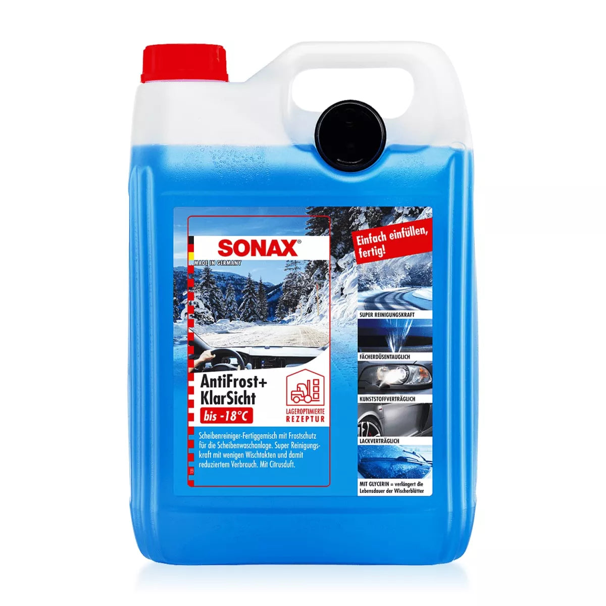 SONAX Antifriz i tekućina za pranje stakla do -20°C Citrus 5L