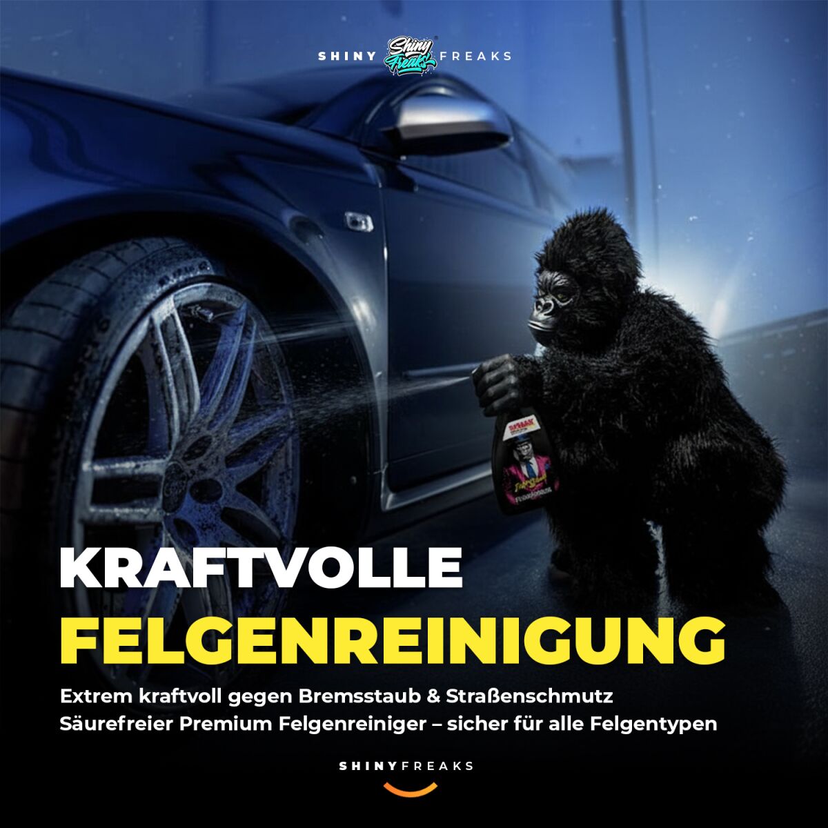 SONAX FelgenBeast 500 ml + krtača – komplet za platišča – pogled 2