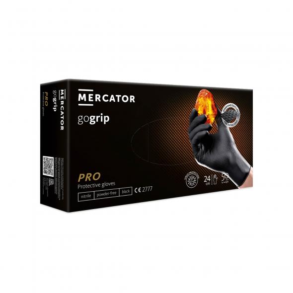 Nitrilne rukavice GoGrip PRO, crne XL